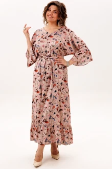 Платье Anelli 1822 бежевое