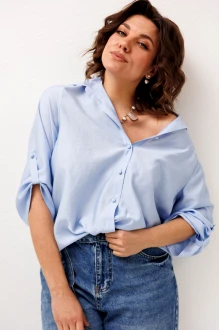 Блузка Anelli 1663 .1 голубая