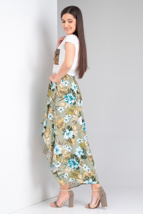 Юбка Celentano 5006 оливковый размер 42-60 #4