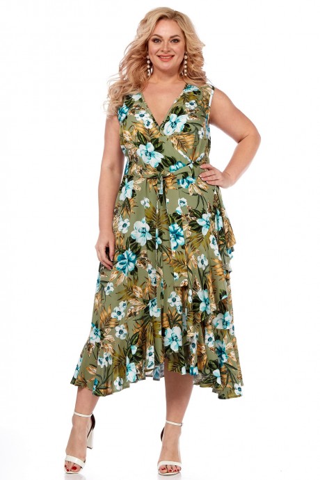 Платье Celentano 5024.2 оливковый размер 42-70 #2