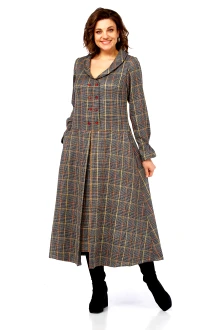 Платье Celentano 5079 серая клетка