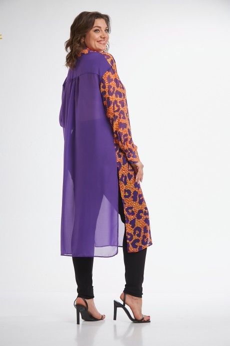 Блузка Avenue Fashion 0315-5 фиолетовый+дизайн размер 50-72 #5