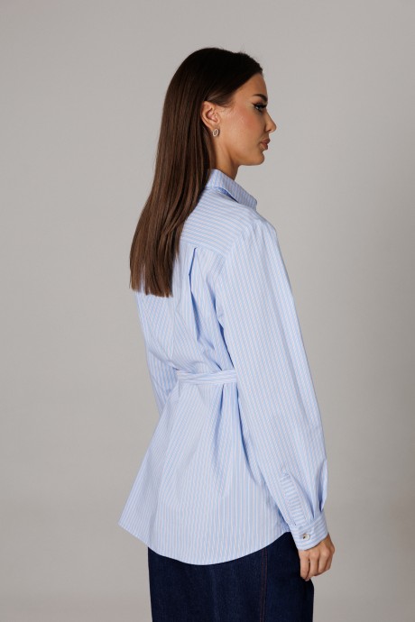 Блузка Ларс Стиль 1181 голубой размер 44-54 #4