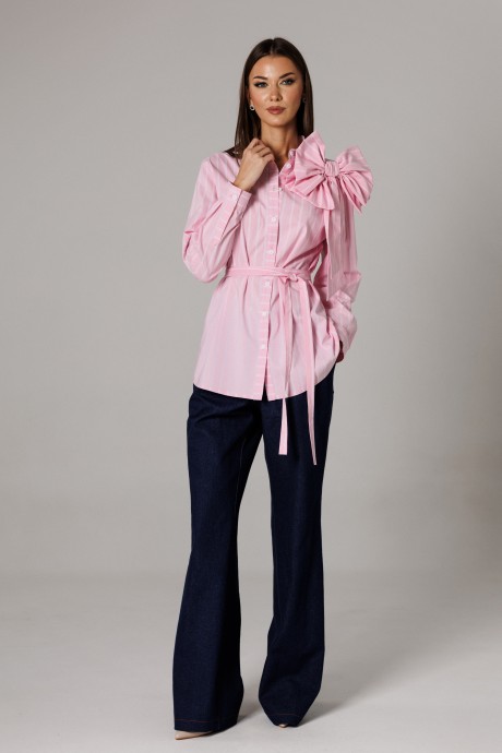 Блузка Ларс Стиль 1178 розовый размер 44-54 #5