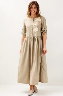Платье Ларс Стиль 1228 бежевое