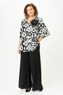 Блузка Svetlana-Style 5035 двойка черно-белый