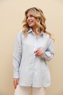 Рубашка LM.Wear ВИ 1625 голубой, белый #1