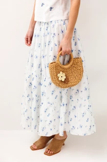Юбка Buter 3299 голубые цветы