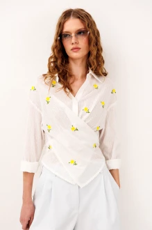 Блузка Buter 3333 молочная