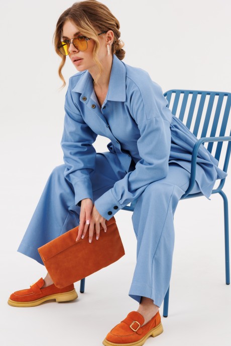 Костюм/комплект AmberA Style 2138 голубой размер 44-60 #5