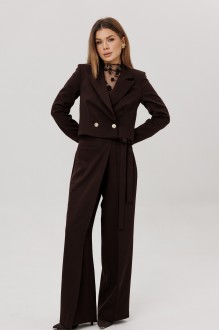 Брючный костюм AmberA Style 2112 -3 двойка шоколад
