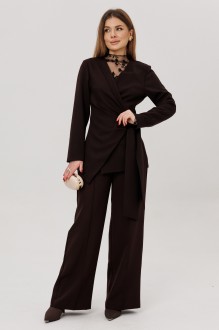 Брючный костюм AmberA Style 2150 двойка шоколад