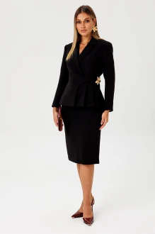 Юбочный костюм AmberA Style 2173 двойка черный