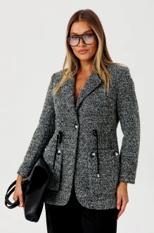 Брючный костюм AmberA Style 1134 серый