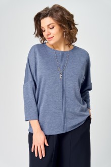 Джемпер (кофта) Bliss 9500 Стальной синий