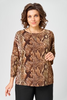 Джемпер (кофта) Bliss 9400 Коричневый, змея