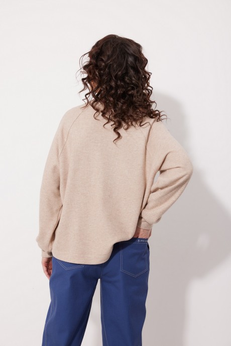 Джемпер (кофта) MG Wear 2249 бежевый размер 42-52 #4