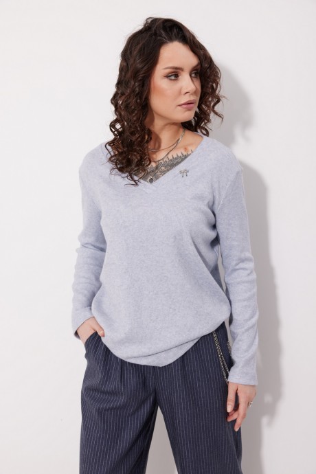 Джемпер (кофта) MG Wear 2251 голубой размер 42-52 #1