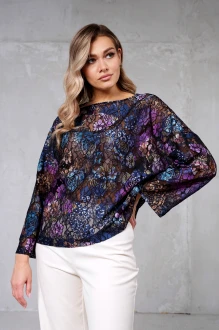 Джемпер (кофта) ERIKA STYLE 7201 -6 синий, фиолетовый