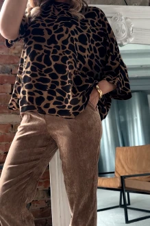 Брюки ERIKA STYLE 7248 коричневый