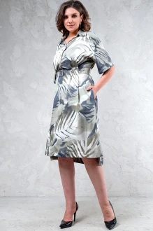 Платье ERIKA STYLE 1536 зелено-синее