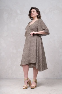 Платье ERIKA STYLE 1632 -2 коричневое