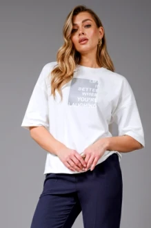 Футболка ERIKA STYLE 7257 белая