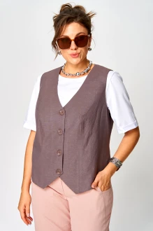 Жилетка GRATTO 7442 баклажан