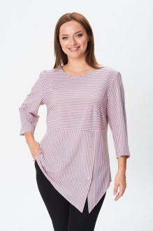 Блузка MODEMA 769 /2 розово-серая полоска