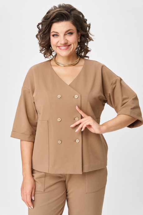Костюм/комплект Rumoda 2136 двойка капучино размер 48-56 #6