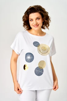 Джемпер (кофта) Rumoda 2239 кр.р. белый