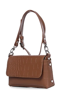 Сумка Galanteya 42423 рыжая/коричневая