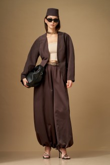 Брючный костюм N.O.W. 1647 тройка шоколад