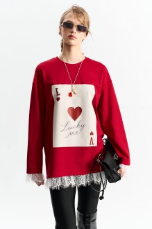 Джемпер (кофта) Milmil 1279 красный