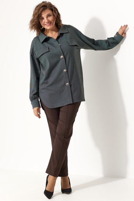 Рубашка BegiModa 4109 мох размер 48-62 #2