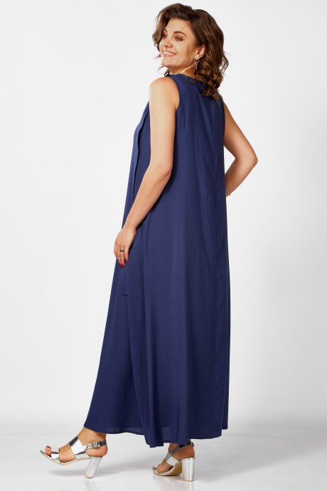 Платье BegiModa 1053 синий размер 48-62 #8