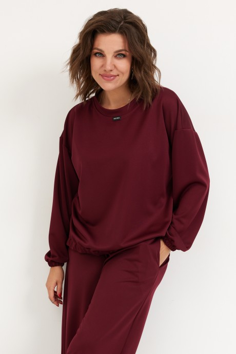 Спортивный костюм BegiModa 3099 двойка вишня размер 48-62 #4