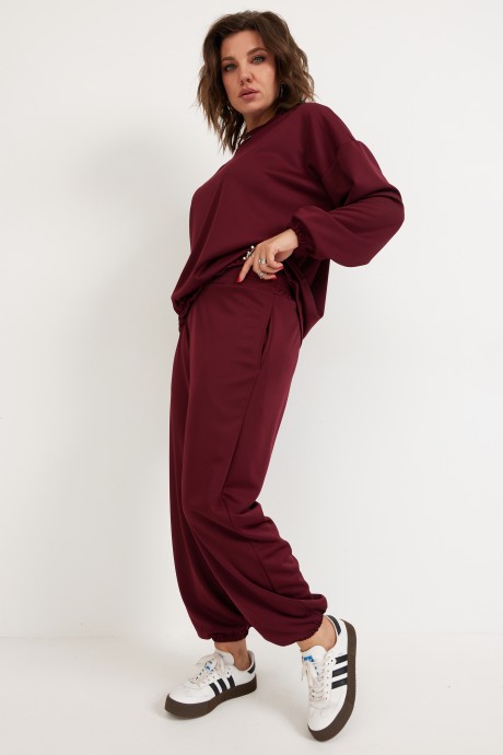 Спортивный костюм BegiModa 3099 двойка вишня размер 48-62 #5