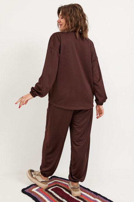 Спортивный костюм BegiModa 3099 двойка мокко размер 48-62 #8