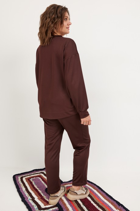 Спортивный костюм BegiModa 3100 двойка мокко размер 48-62 #6