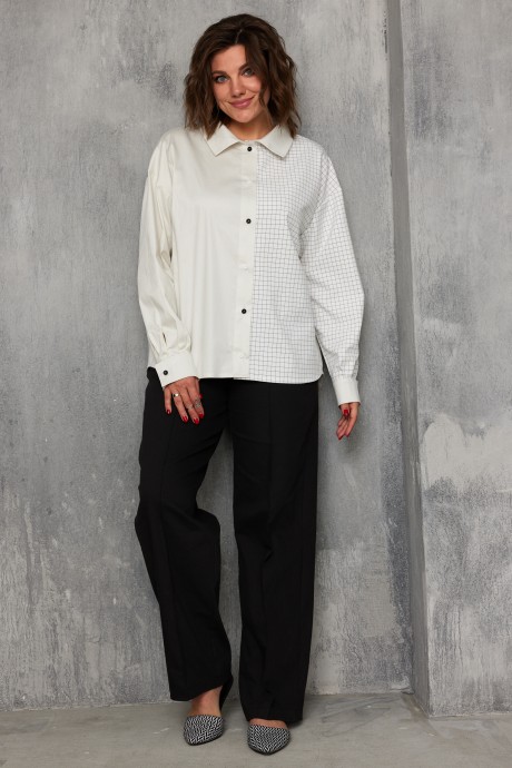 Рубашка BegiModa 4143 сливочный размер 48-62 #8