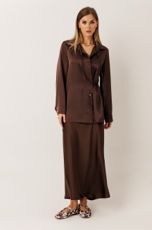 Юбочный костюм KOKOdea 31001 двойка шоколад