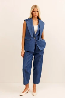 Брючный костюм KOKOdea 30012 двойка синий