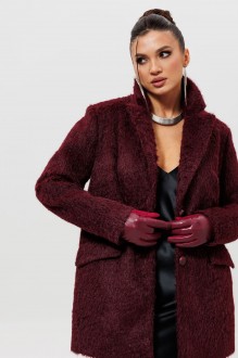 Пальто MisLana 1148 бордо