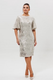 Вечернее платье MisLana 1037 /1 серебро