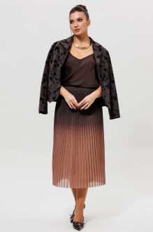Юбка MisLana 1276 шоколад