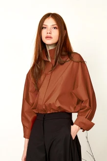 Рубашка RIVOLI 2428.1 .2 коричневая