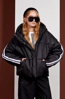 Куртка RIVOLI 1073 черная, белые лампасы