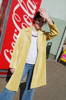 Плащ SILVERSPICE S-2107 желтый