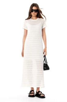 Платье SILVERSPICE S-5646 молочное